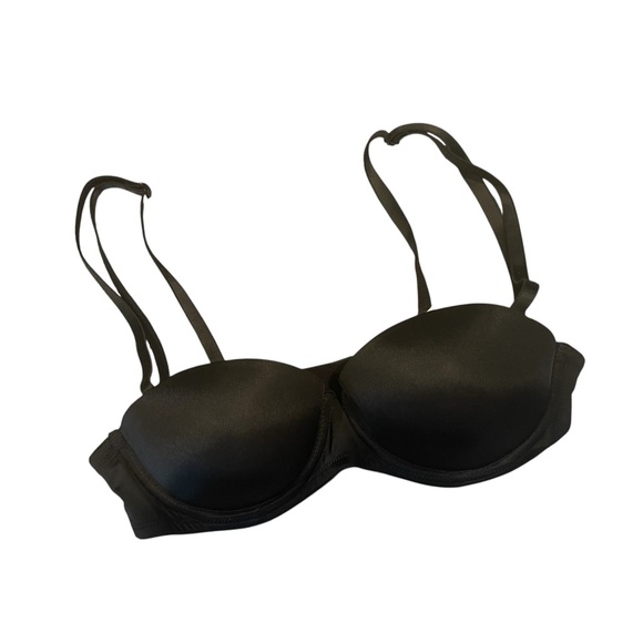 PINK Victoria's Secret Black Multi-way Strapless Bra 34A - Picture 1 of 4